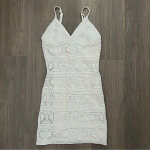 Olive & Oak Cream Mini Dress XS Spaghetti Strap Bodycon Dress